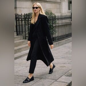 SALVATORE FERRAGAMO Leather Loafer Slides Flats